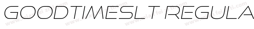 GoodTimesLt Regula字体转换